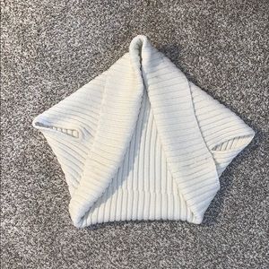Cream colored knit shrug